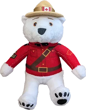Mini Wall Toy, 5 inch RCMP Sergeant Polar Bear