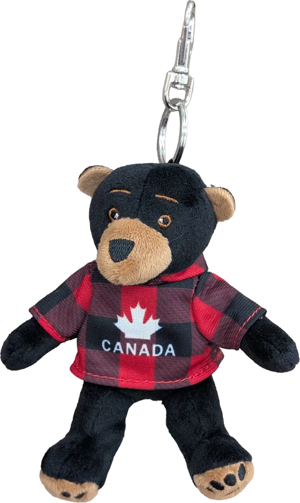 Zipper Pull, Black Bear, Canada, Red Jack