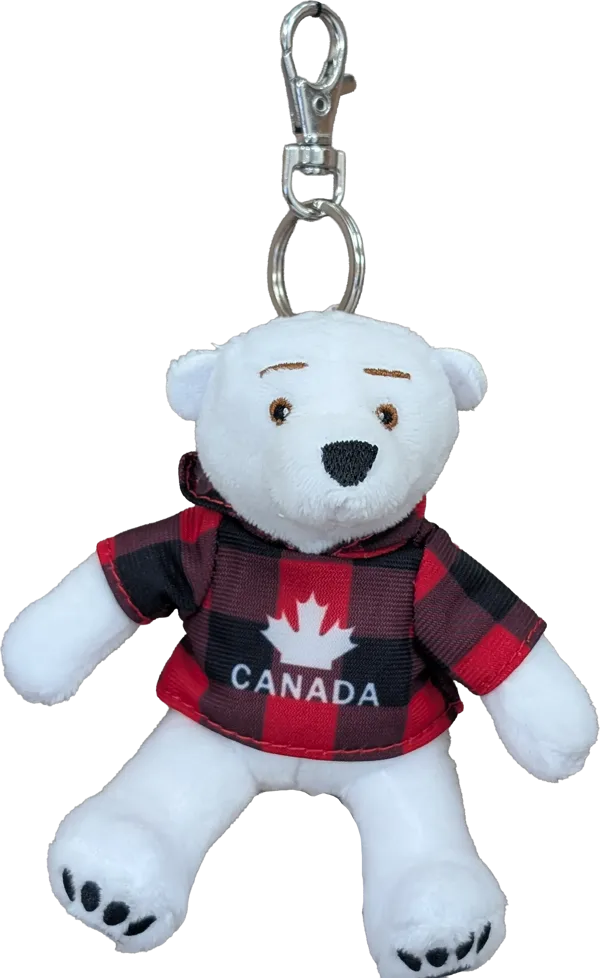 Zipper Pull, Polar Bear, Canada Red Jack