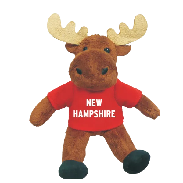 Zipper Pull, Moose, New Hampshire Solid Red