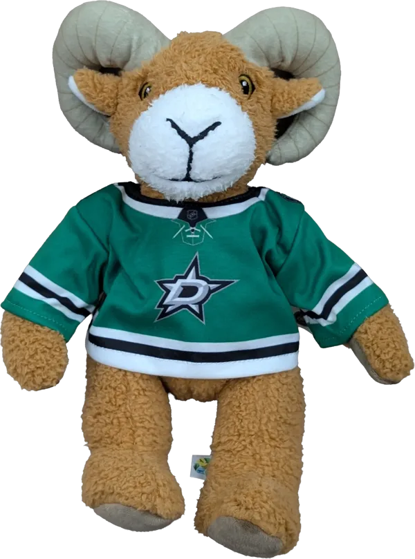 10 inch Curly Critter Ram, Dallas Stars