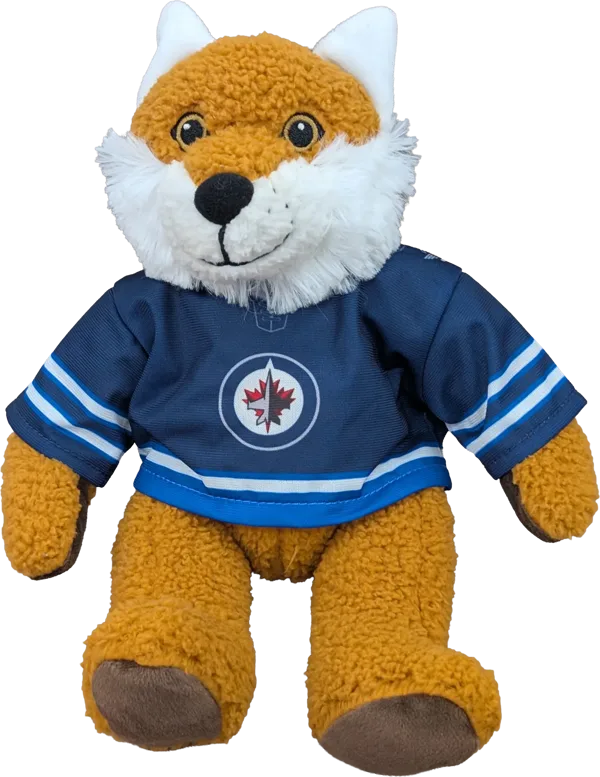 10 inch Curly Critter Fox, Winnipeg Jets Jersey
