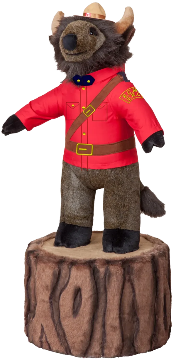 36 inch RCMP Buffalo on 12 inch Stump