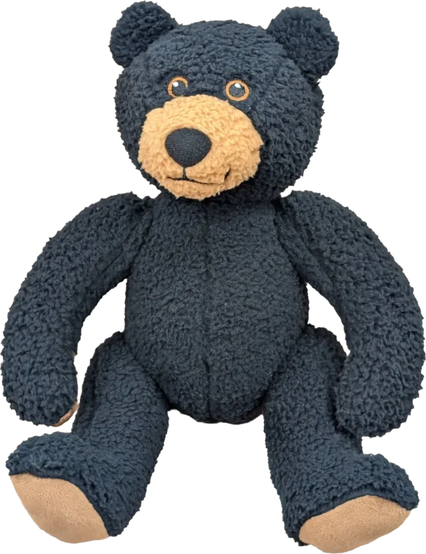 10 inch Curly Critter Black Bear