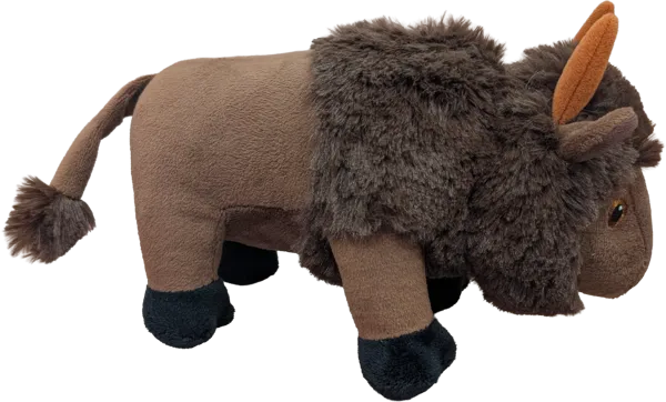 9 inch Natural Standing Buffalo