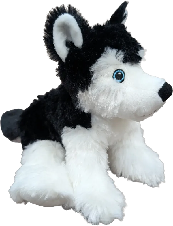 7 inch FloppyFoot Black Husky