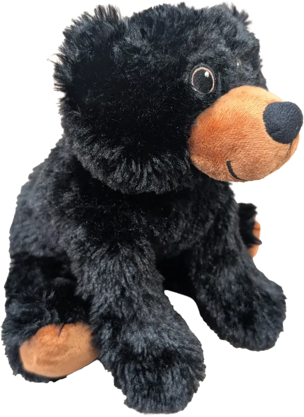 12 inch FloppyFoot Black Bear