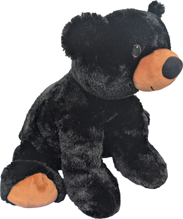 20 inch FloppyFoot Black Bear