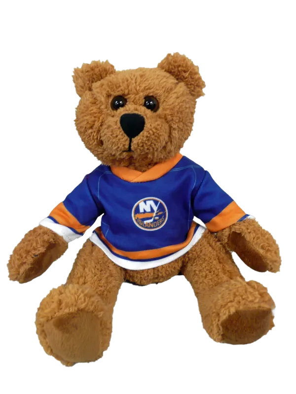 10 inch Curly Critter Brown Bear, New York Islanders