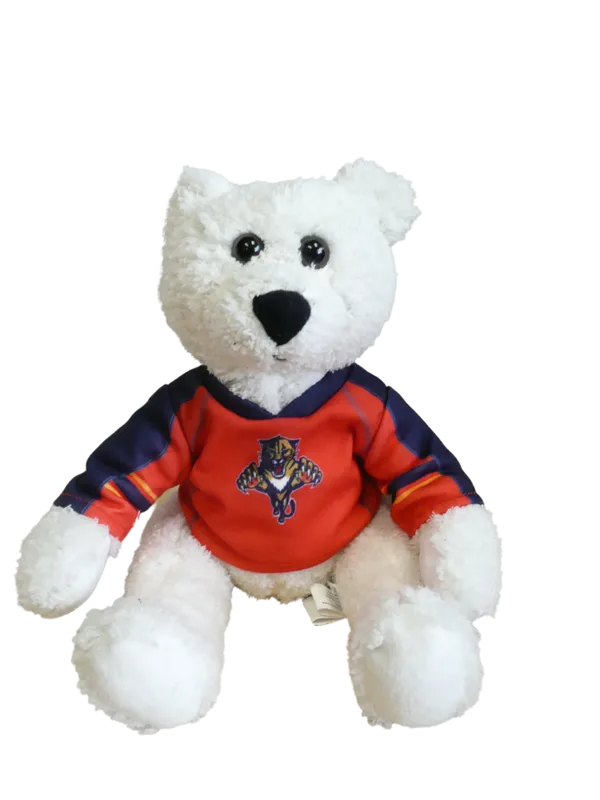 10 inch Curly Critter Polar Bear, Florida Panthers