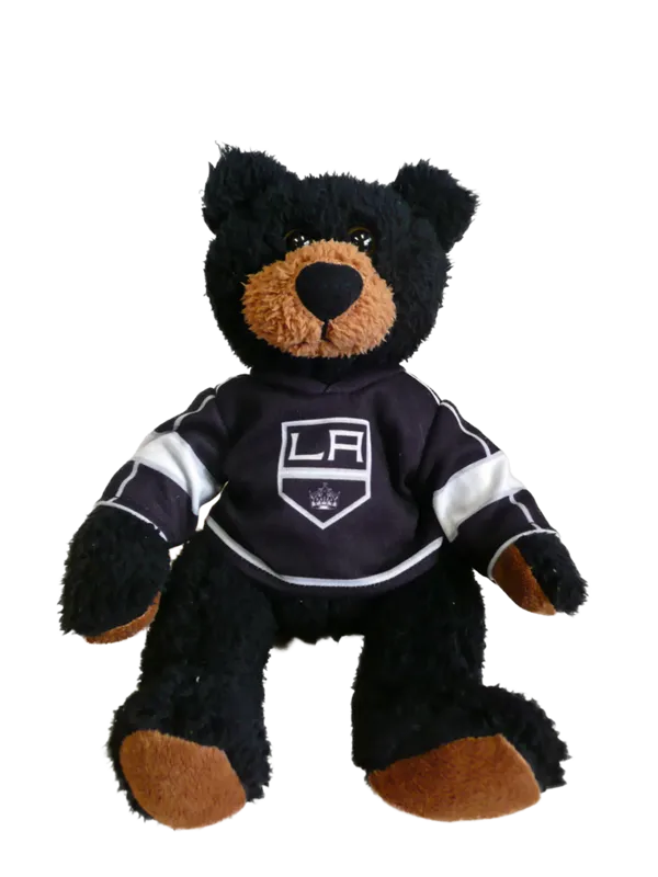 10 inch Curly Critter Black Bear, Los Angeles Kings