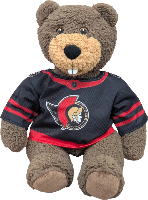 10 inch Curly Critter Beaver, Ottawa Senators