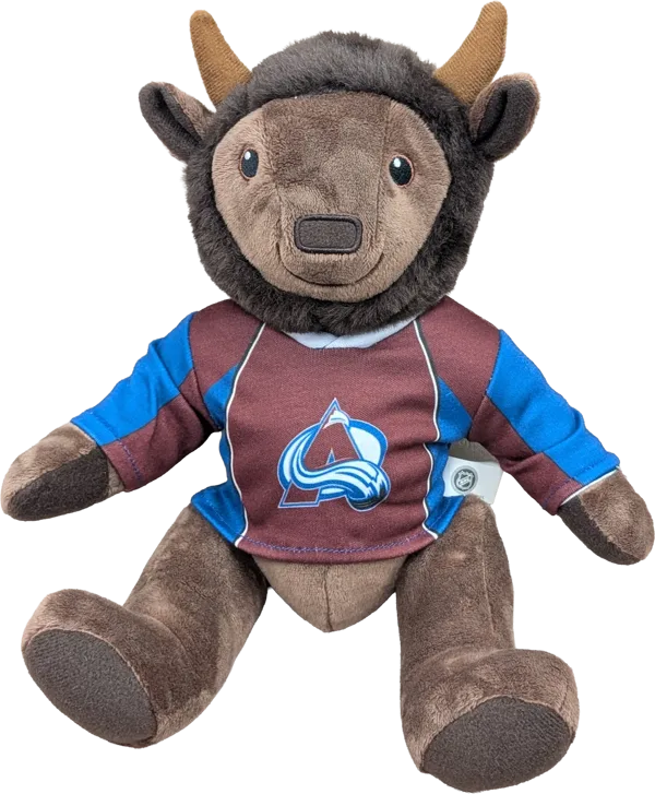 10 inch Curly Critter Buffalo, Colorado Avalanche