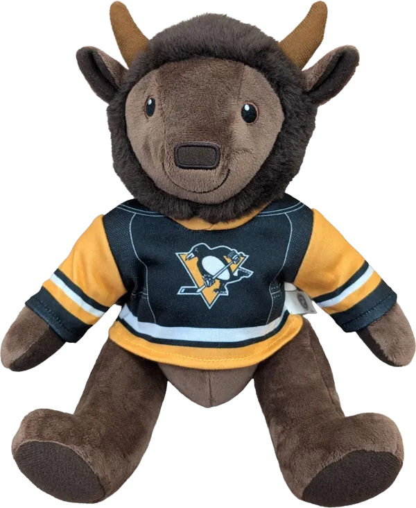 10 inch Curly Critter Buffalo, Pittsburgh Penguins