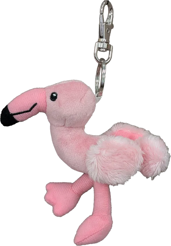 Zipper Pull, Natural Flamingo