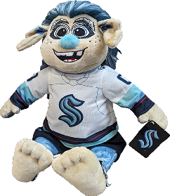 Custom plush mascot for the Seattle Kraken