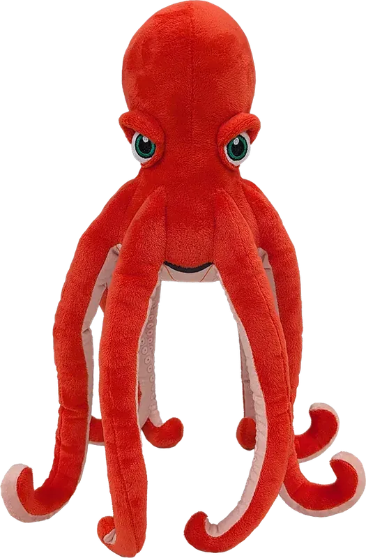 Custom red octopus plush
